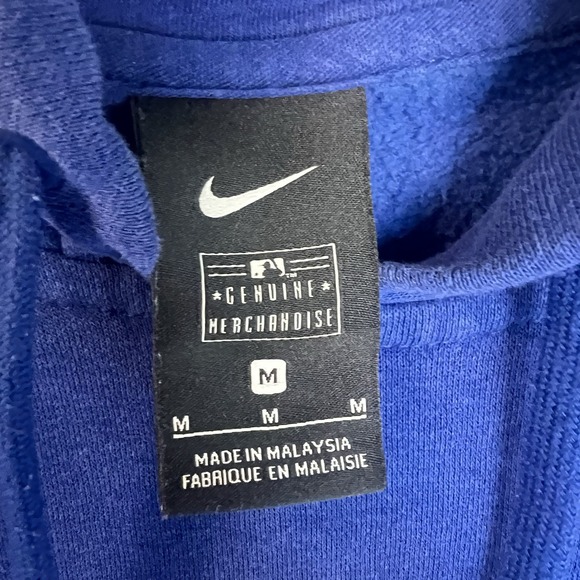 Nike‎ Cubs Sweatshirt Women's Medium Hoodie Blue Chicago - Picture 2 of 5
